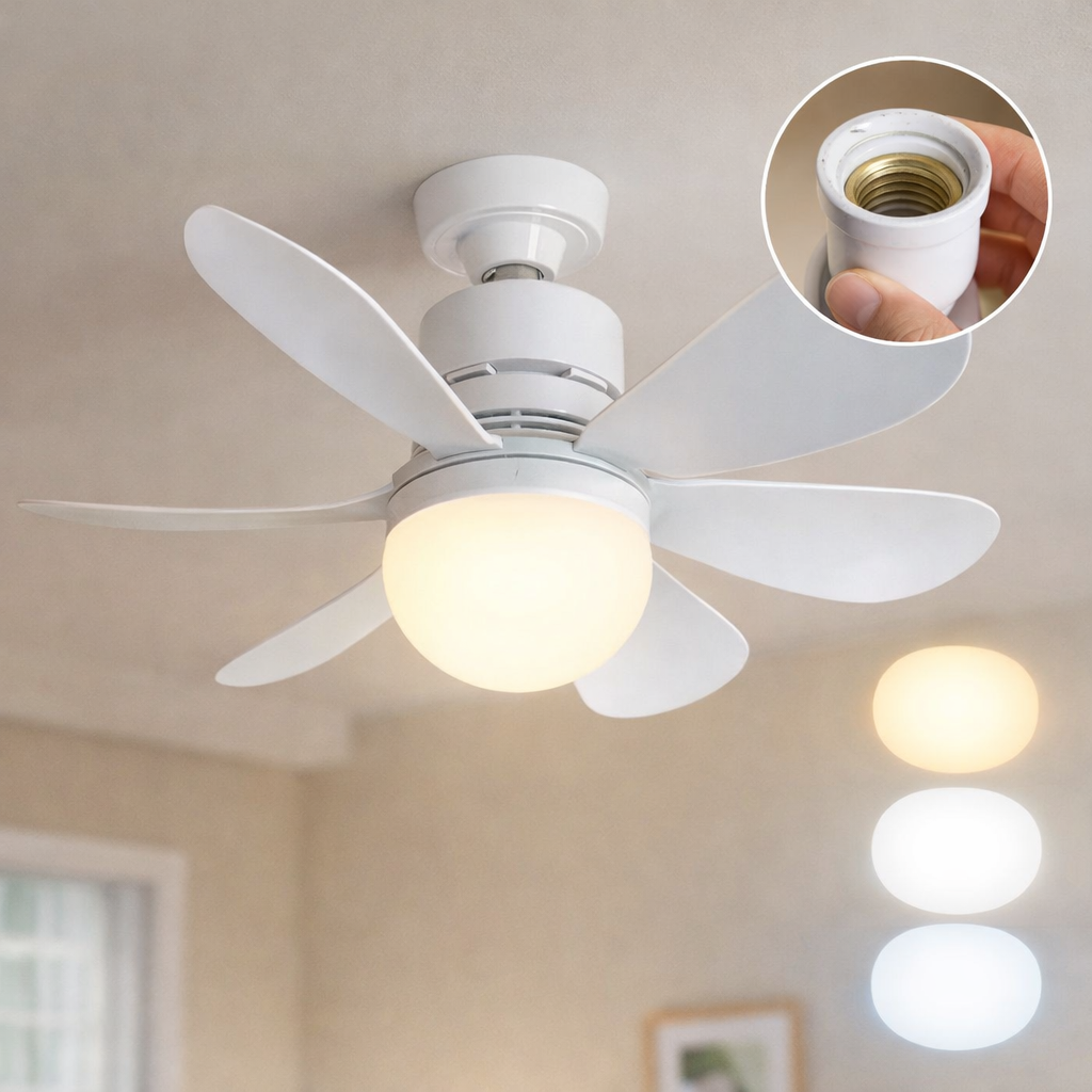 Ventilador con Bombillo LED -  MAX MERCURY