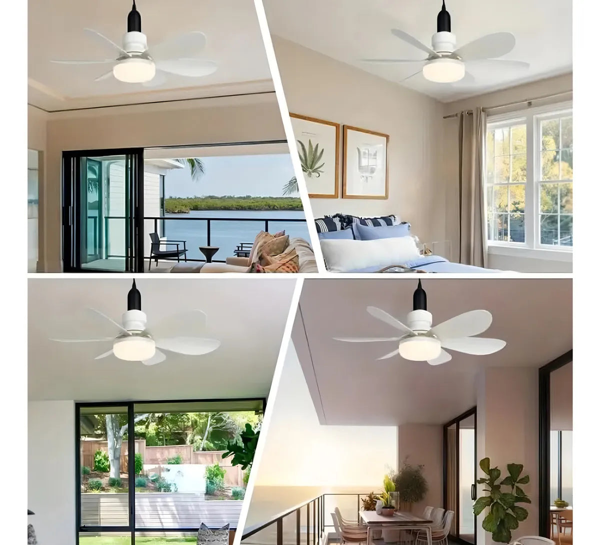 Ventilador con Bombillo LED -  MAX MERCURY